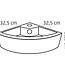 Differnz Keres Fonteinset - Warm/Koud - L32 x B32 x H12,5 cm