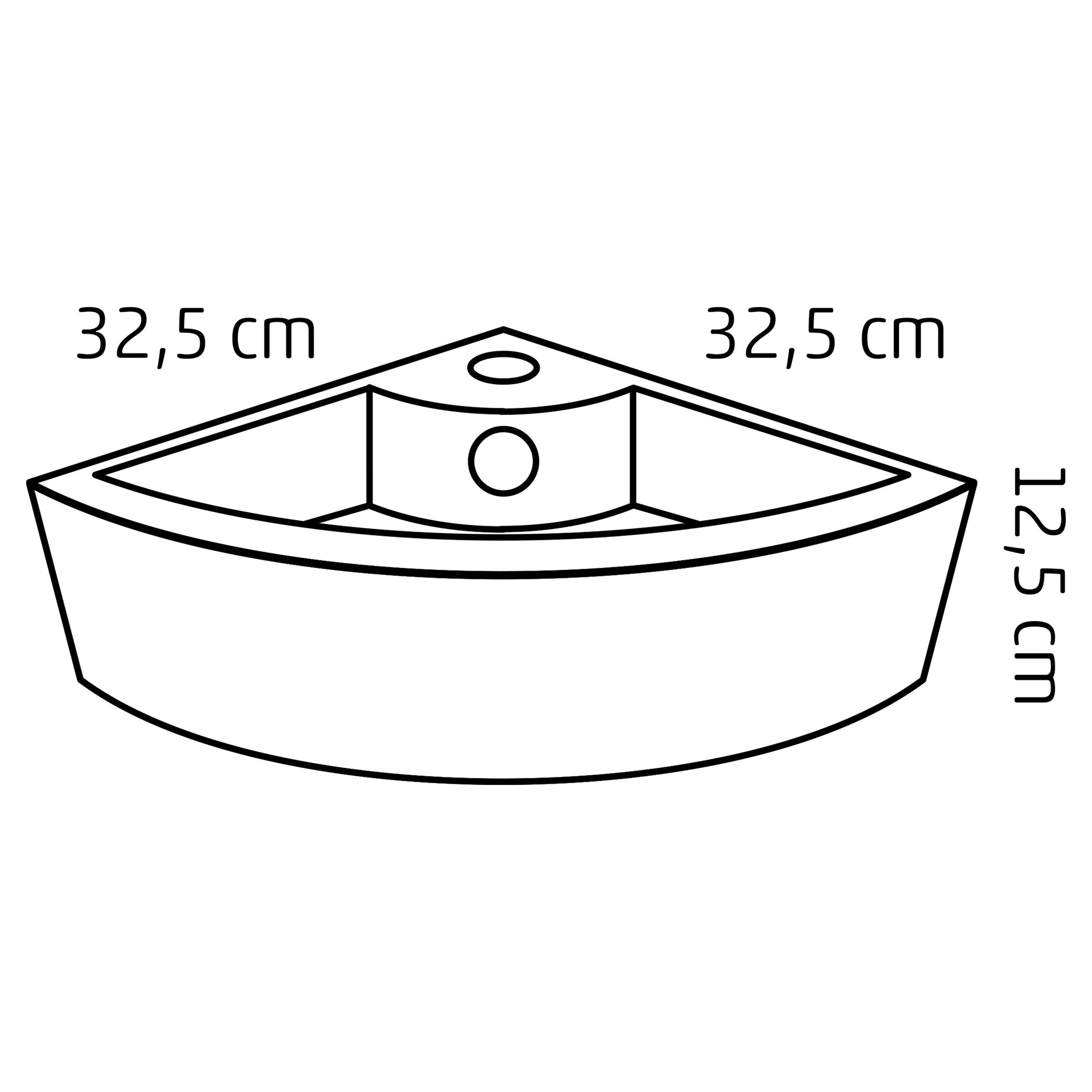 Differnz Keres Fonteinset - Warm/Koud - L32 x B32 x H12,5 cm