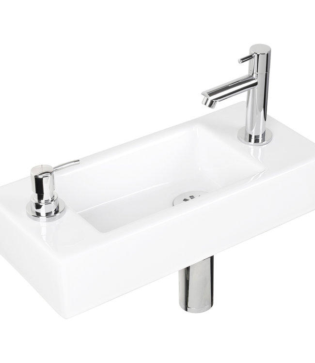 Differnz Sapon Fonteinset - Met Zeeppomp - L42 x B18,5 x H9 cm