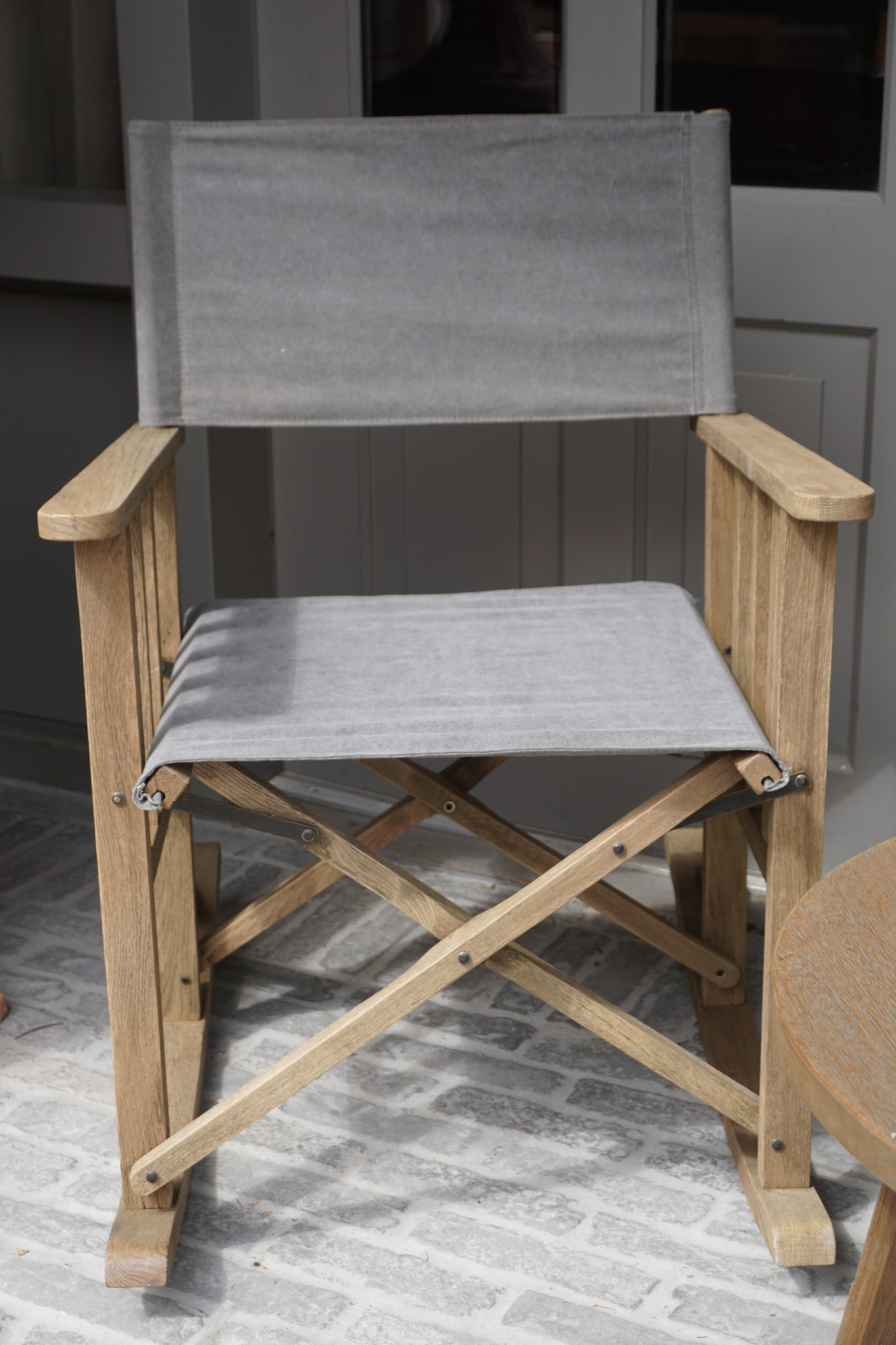 Rene Houtman Schommelstoel Flo donkergrijs Hout 75x60x86