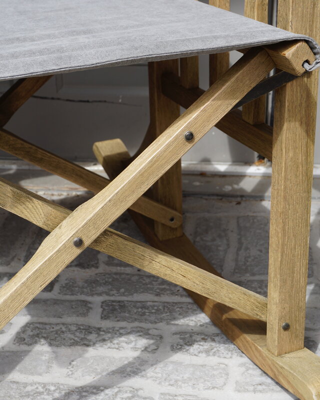 Rene Houtman Schommelstoel Flo donkergrijs Hout 75x60x86