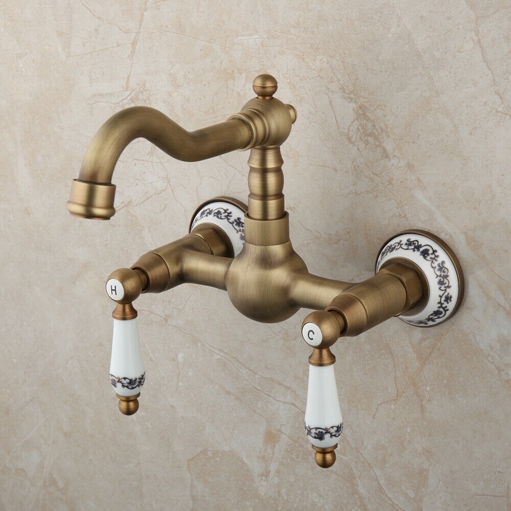 Rene Houtman Nostalgische Bronzen Muurkraan - H17,5 cm