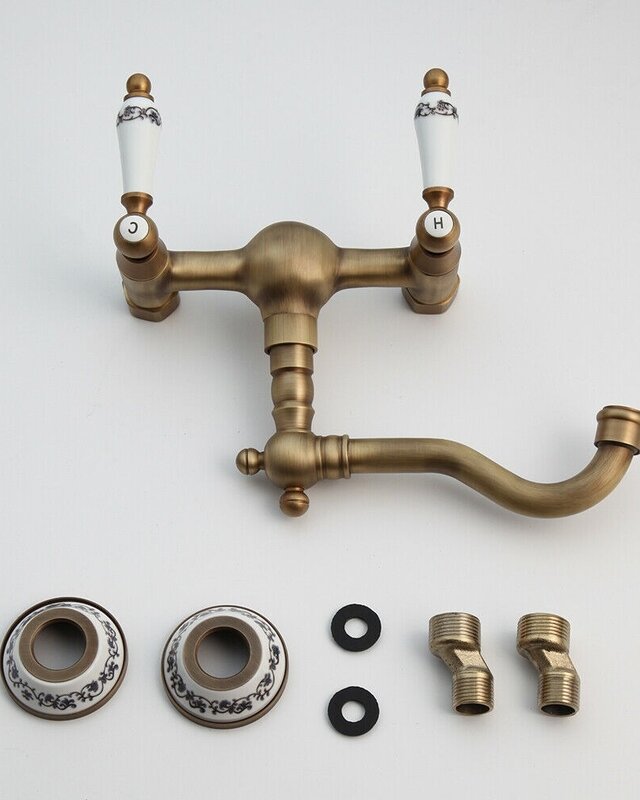 Rene Houtman Nostalgische Bronzen Muurkraan - H17,5 cm