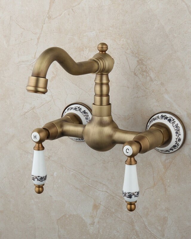 Rene Houtman Nostalgische Bronzen Muurkraan - H17,5 cm