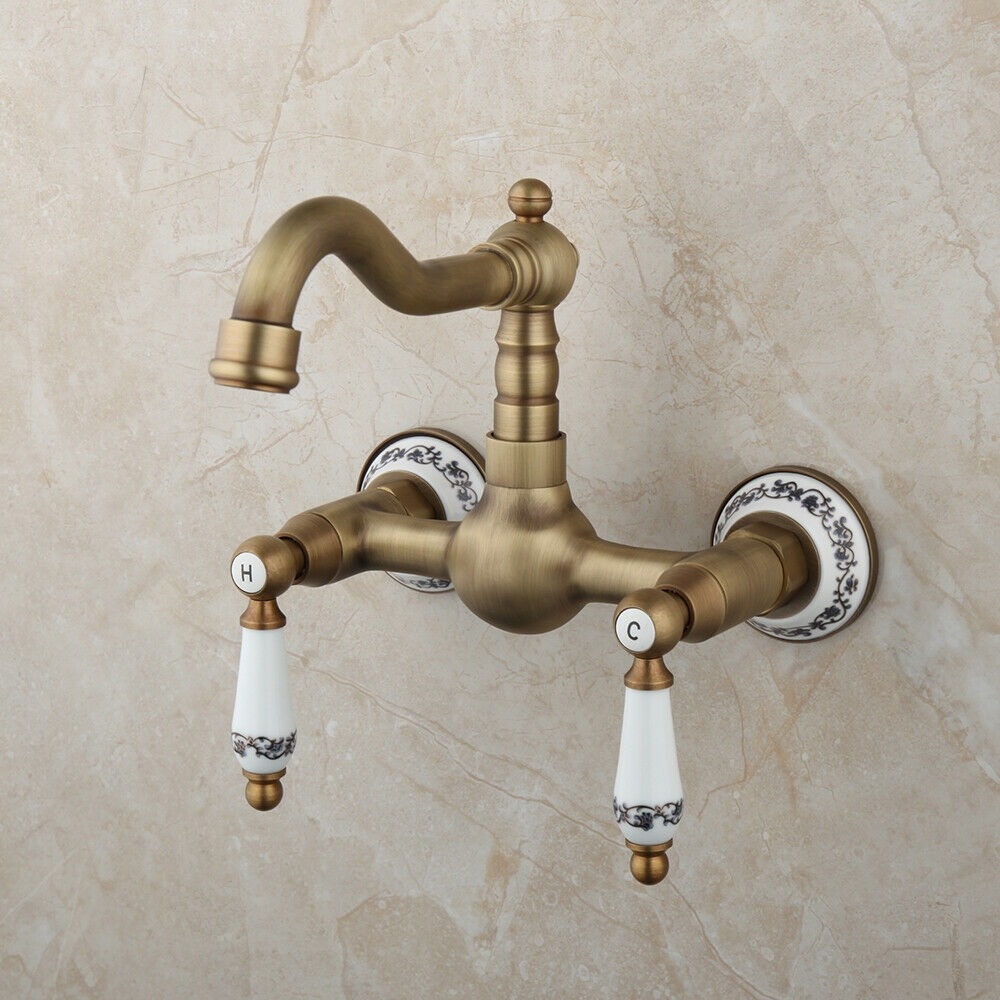Rene Houtman Nostalgische Bronzen Muurkraan - H17,5 cm