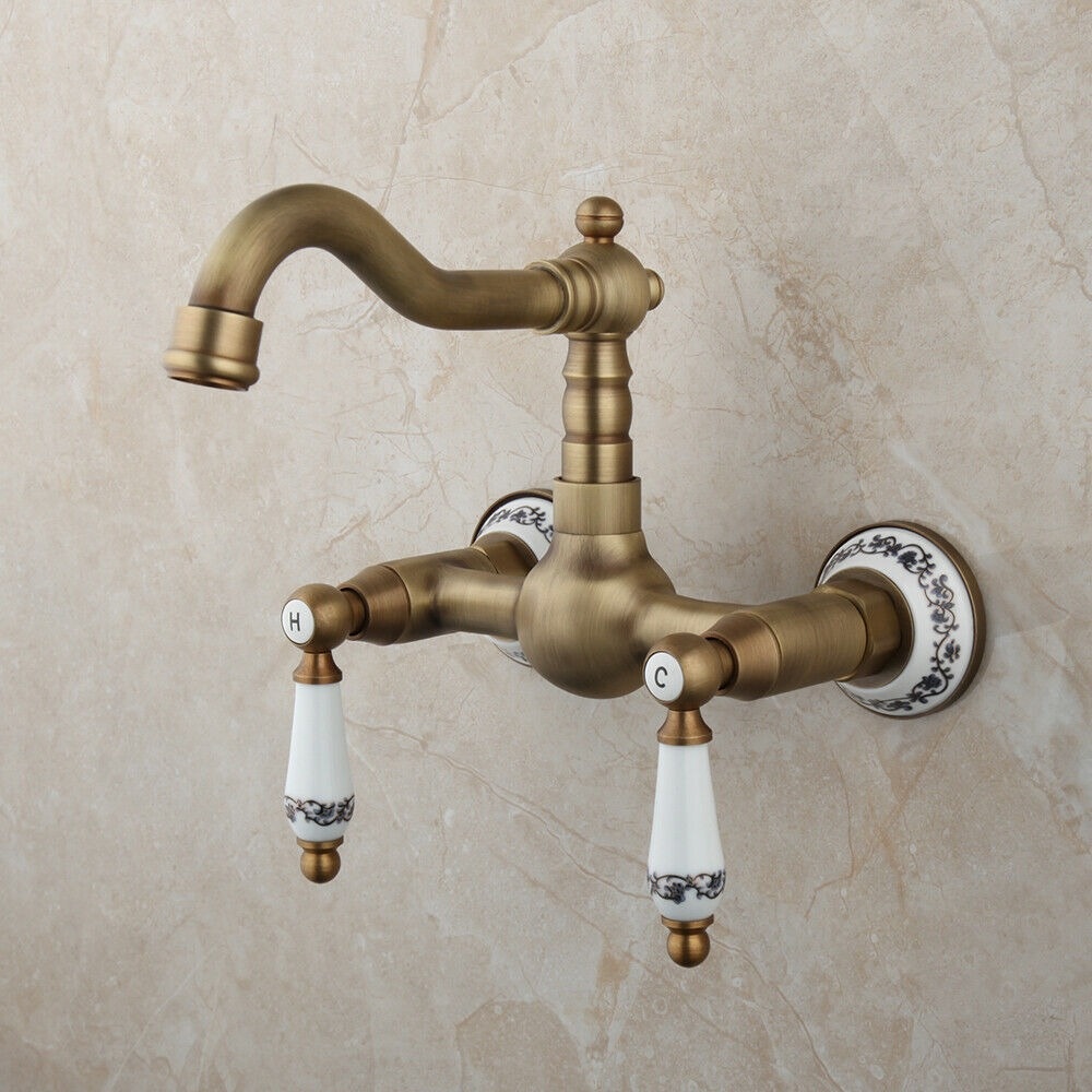 Rene Houtman Nostalgische Bronzen Muurkraan - H17,5 cm