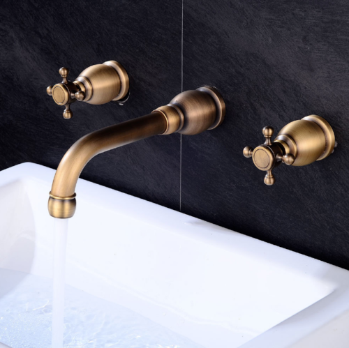 Rene Houtman Antiek Bronzen Muurkraan - L20 cm