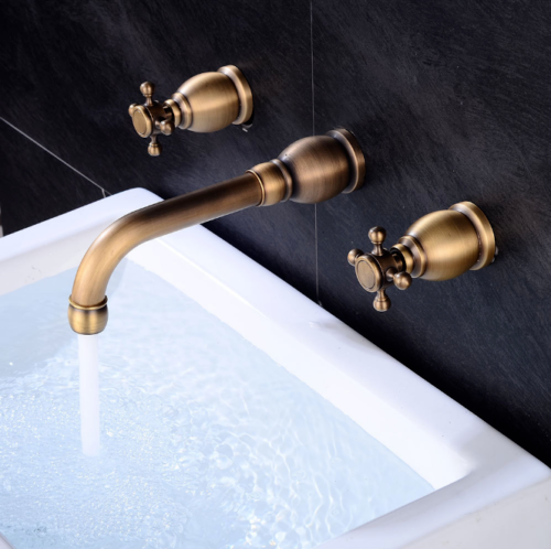 Rene Houtman Antiek Bronzen Muurkraan - L20 cm