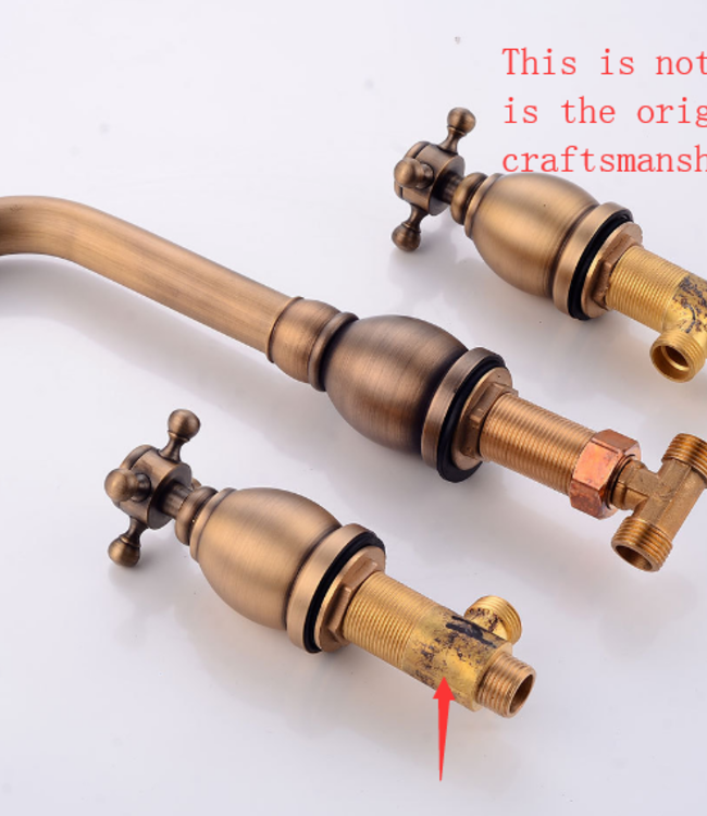 Rene Houtman Antiek Bronzen Muurkraan - L20 cm