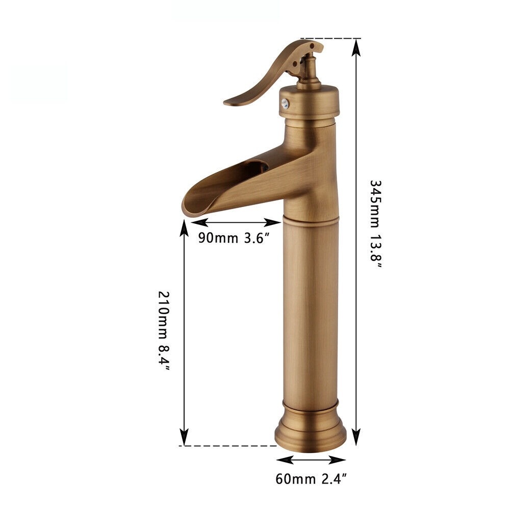 Rene Houtman Bronzen Watervalkraan - Landelijk - 34,5 cm