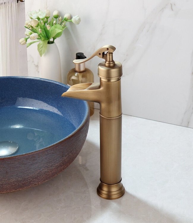 Rene Houtman Bronzen Watervalkraan - Landelijk - 34,5 cm