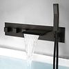 Luxe Zwarte Inbouw Badkraan - L20 cm
