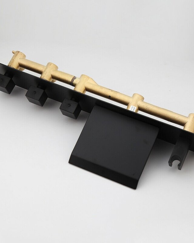 Rene Houtman Luxe Zwarte Inbouw Badkraan - L20 cm