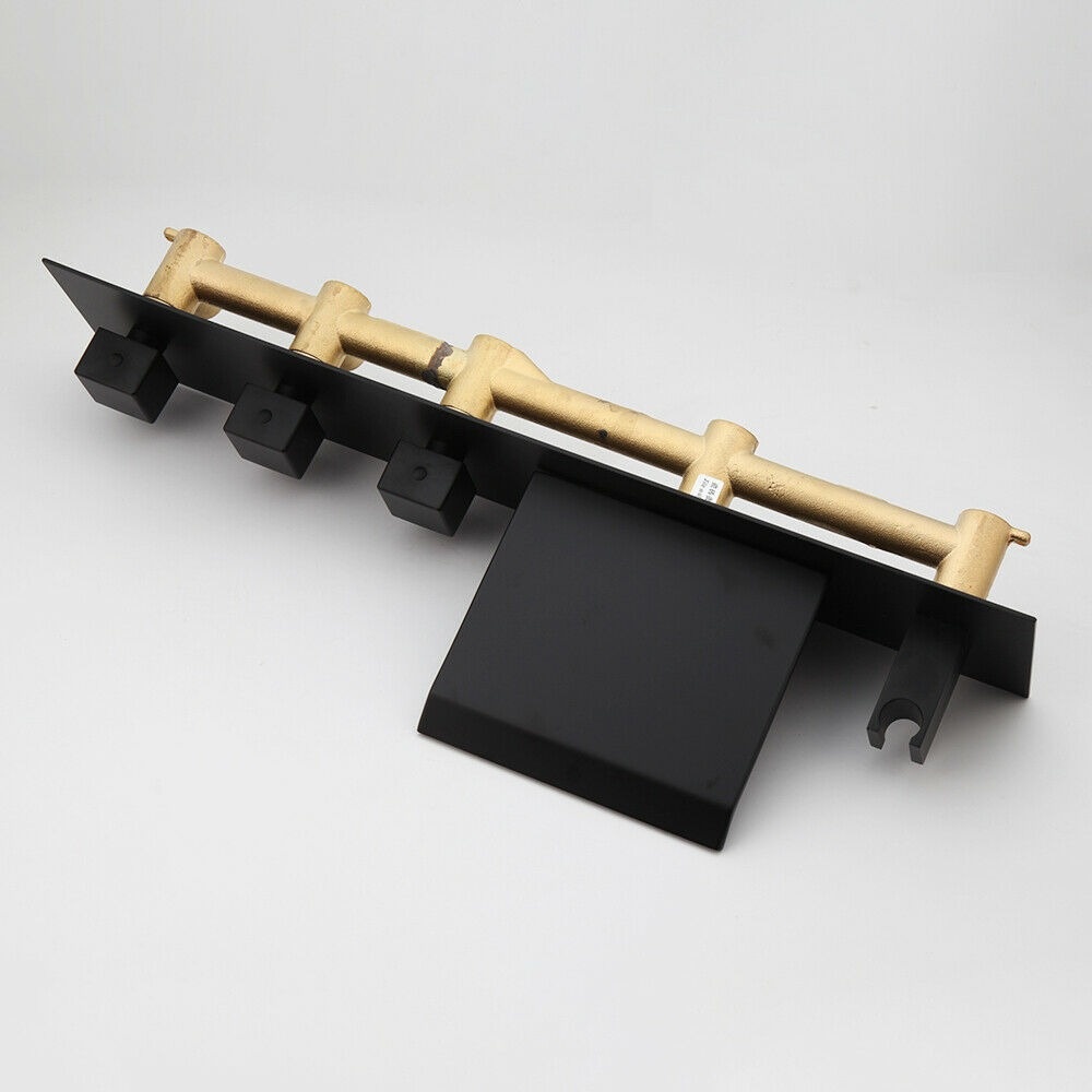 Rene Houtman Luxe Zwarte Inbouw Badkraan - L20 cm