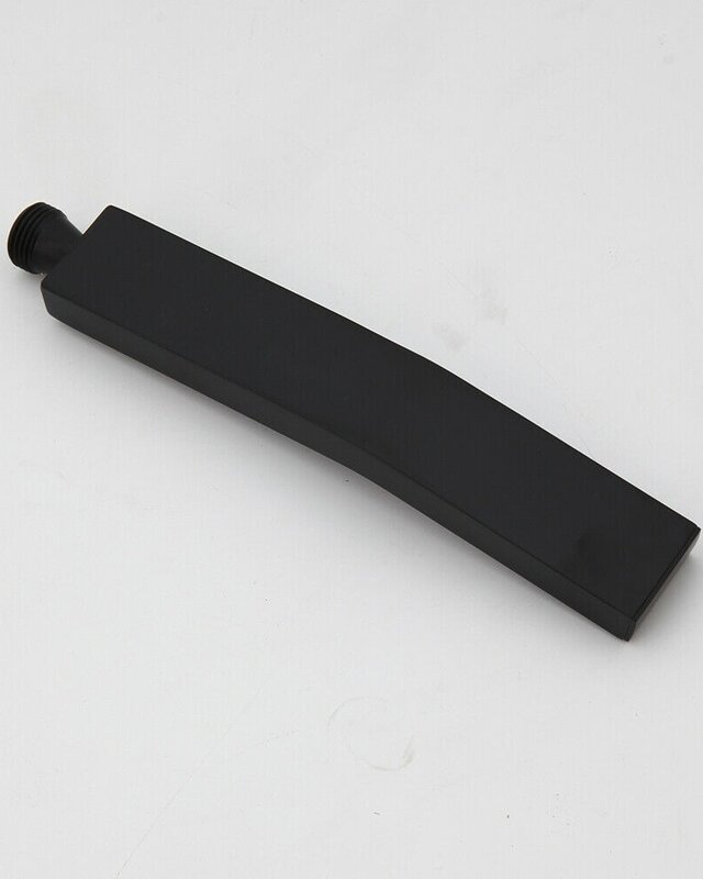 Rene Houtman Luxe Zwarte Inbouw Badkraan - L20 cm