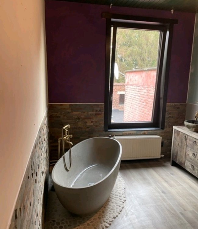 Rene Houtman Vrijstaande Bronzen Badkraan - Met Handdouche