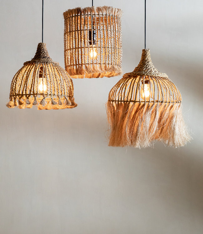 Bazar Bizar The Abaca Tassel Hanglamp - Naturel - S