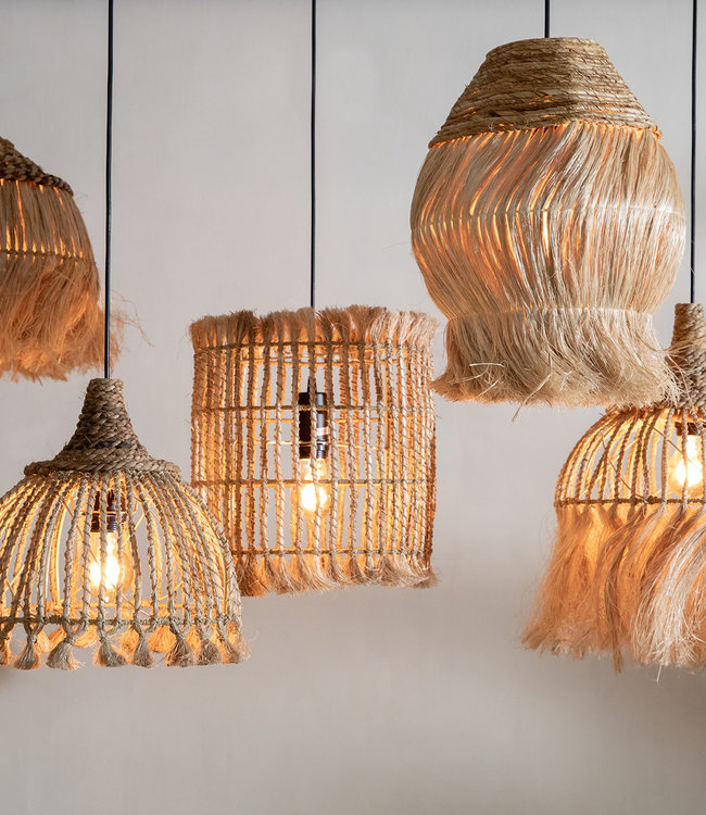 Bazar Bizar The Abaca Tassel Hanglamp - Naturel - S