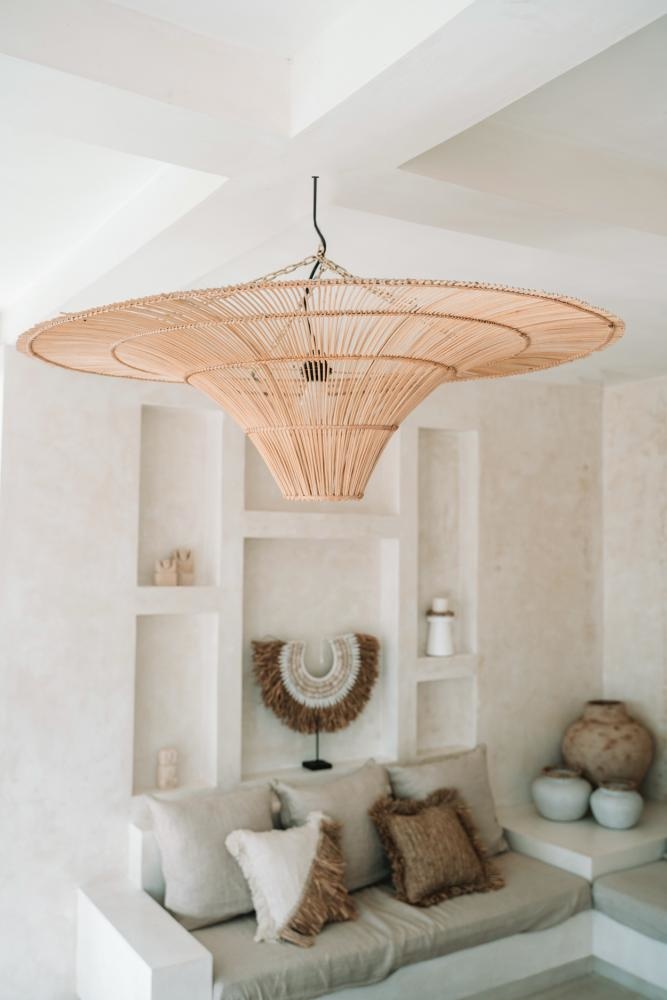 Bazar Bizar The Sky Pendant - Natural Rotan - XXL - Diameter 150 cm