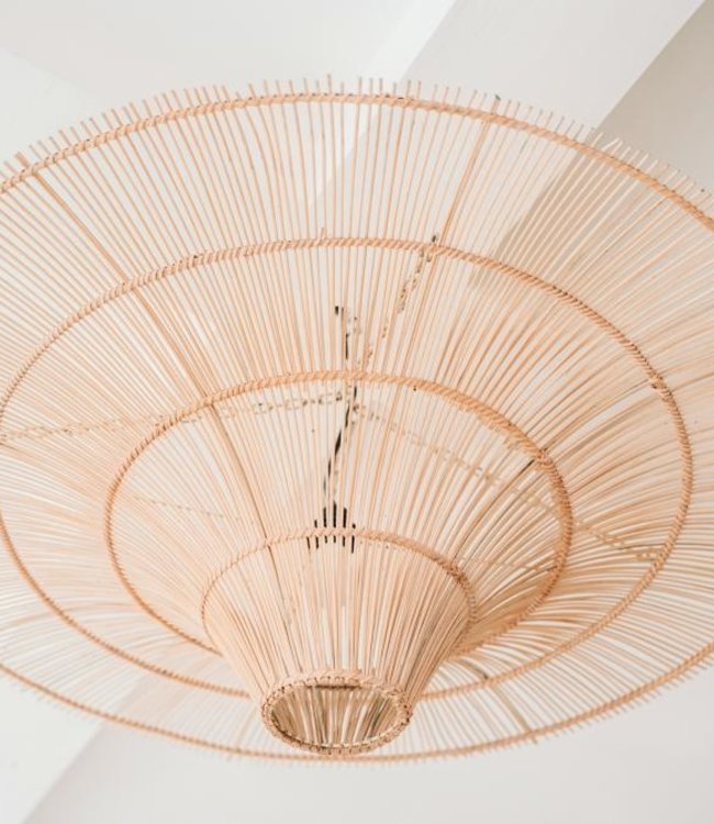Bazar Bizar The Sky Pendant - Natural Rotan - XXL - Diameter 150 cm