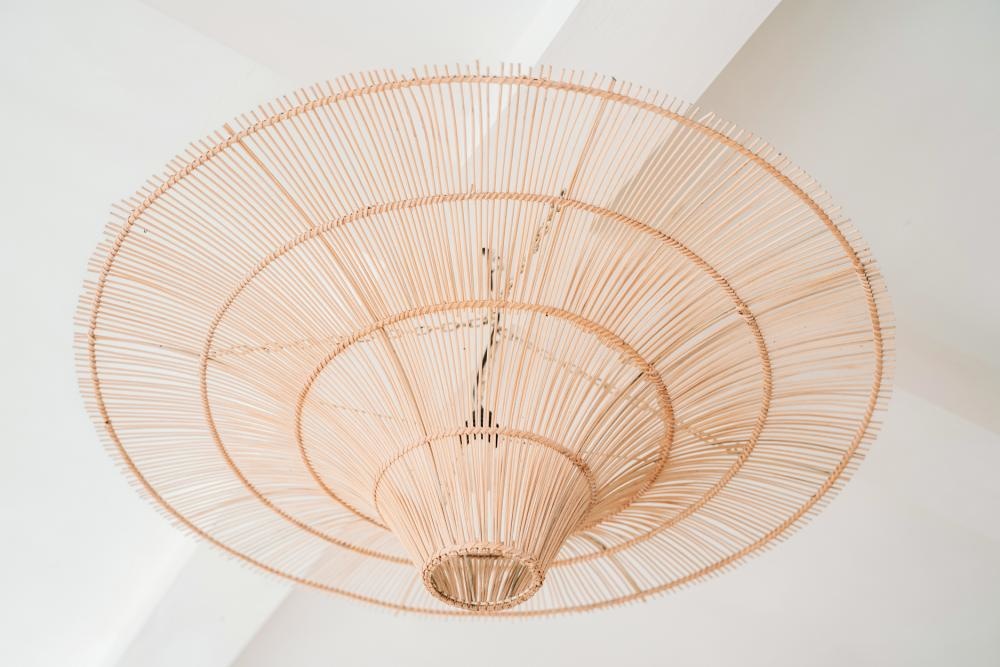 Bazar Bizar The Sky Pendant - Natural Rotan - XXL - Diameter 150 cm