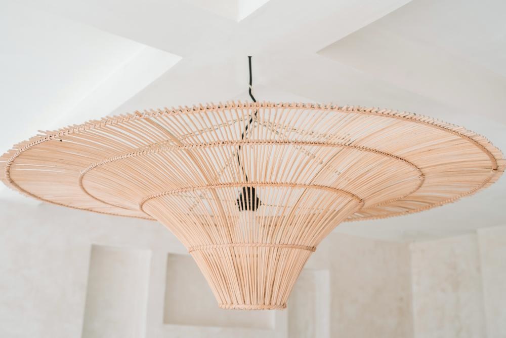 Bazar Bizar The Sky Pendant - Natural Rotan - XXL - Diameter 150 cm