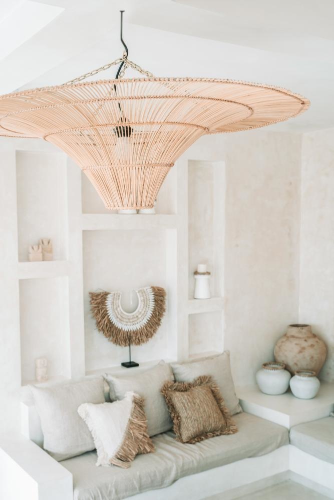 Bazar Bizar The Sky Pendant - Natural Rotan - XXL - Diameter 150 cm