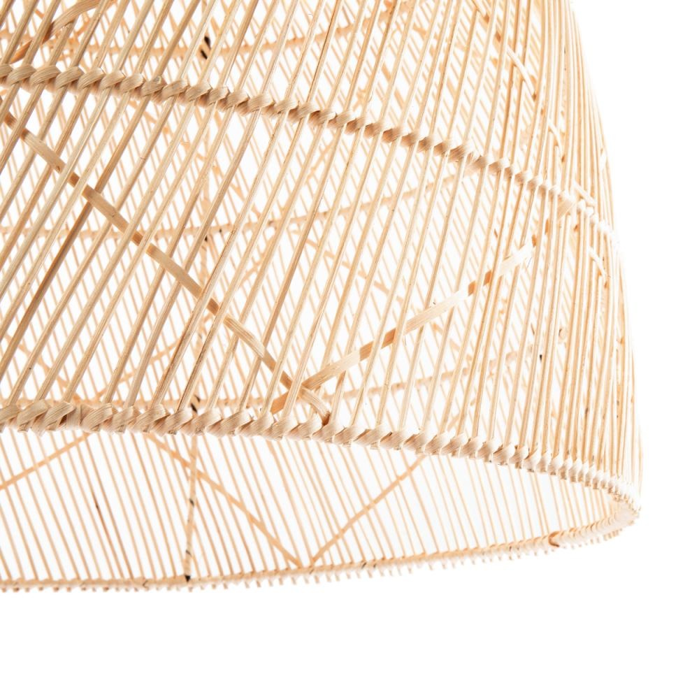 Bazar Bizar The Twister Pendant - Hanglamp - Natural - Rotan - L