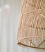 Bazar Bizar The Twister Pendant - Hanglamp - Natural - Rotan - L