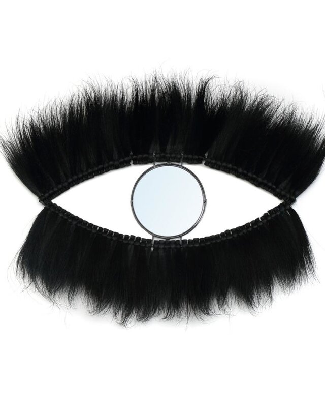 Bazar Bizar The Black Eye Spiegel - Zwart - B100 cm x H60 cm