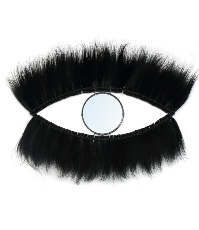 Bazar Bizar The Black Eye Spiegel - Zwart - B100 cm x H60 cm
