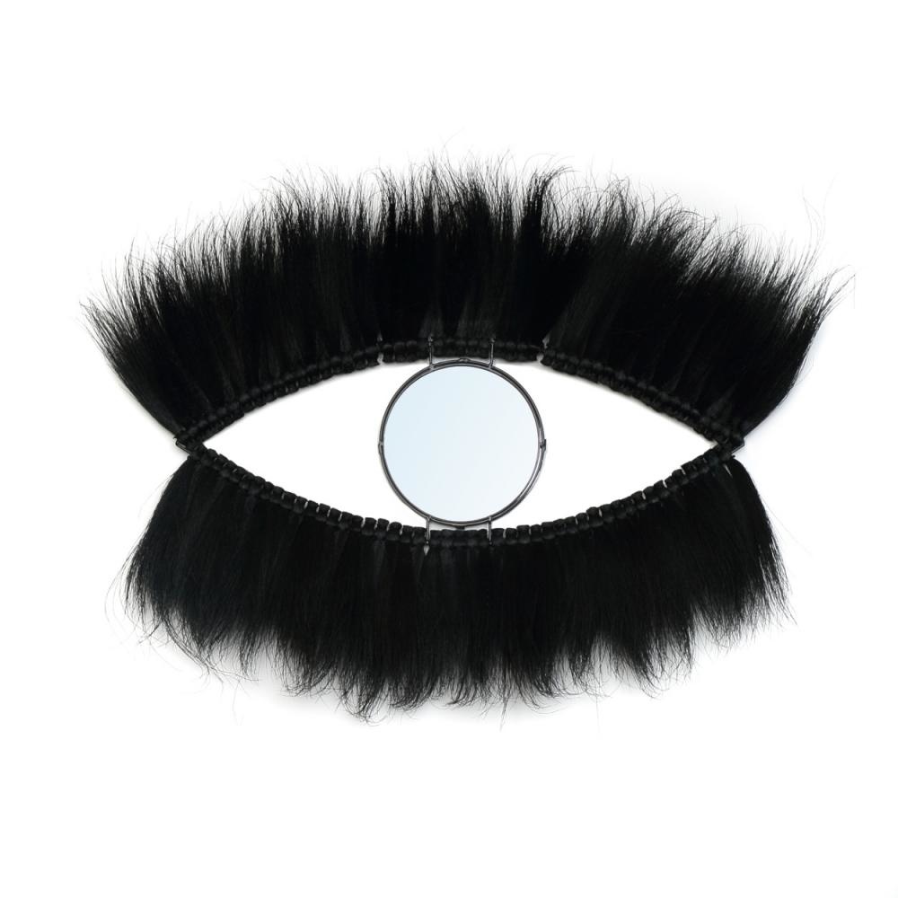 Bazar Bizar The Black Eye Spiegel - Zwart - B100 cm x H60 cm