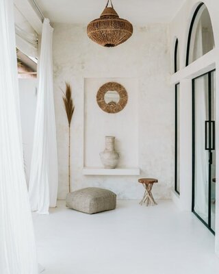 Bazar Bizar The Palm Tree Mirror - Naturel - M