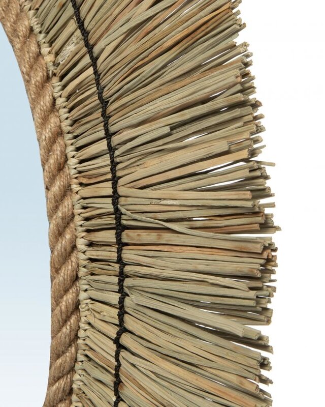 Bazar Bizar The St Barth Spiegel - Natural - Diameter 65 cm
