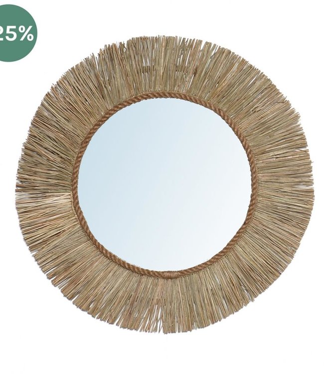 Bazar Bizar The St Barth Spiegel - Natural - Diameter 65 cm