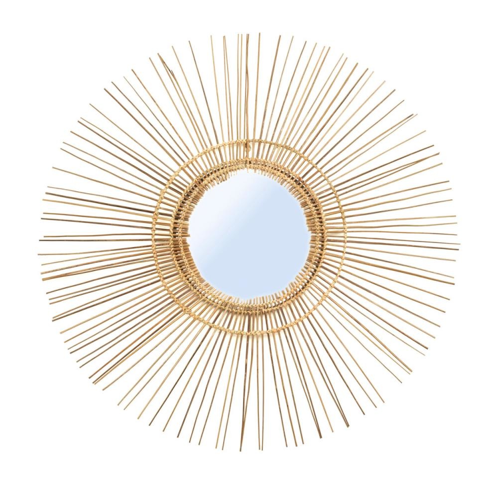 Bazar Bizar The Tropical Mirror - Natural - L - Diameter 85 cm