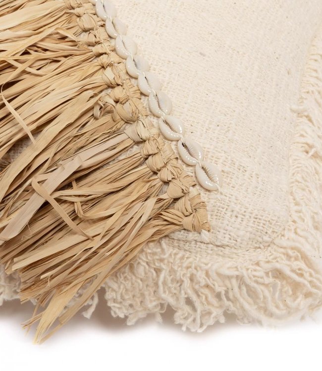 Bazar Bizar The Raffia Katoen Kussensloop - 40 x 40 cm
