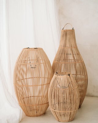 Bazar Bizar The Zuri Hanglamp - Naturel - H60 cm
