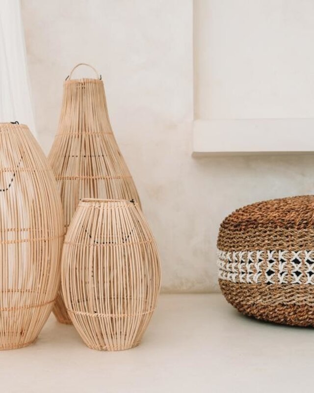 Bazar Bizar The Zuri Hanglamp - Naturel - H38 cm