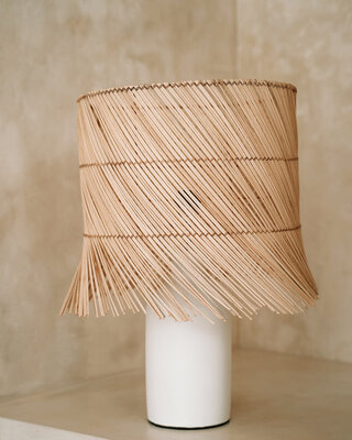 Bazar Bizar Rattan Tafellamp