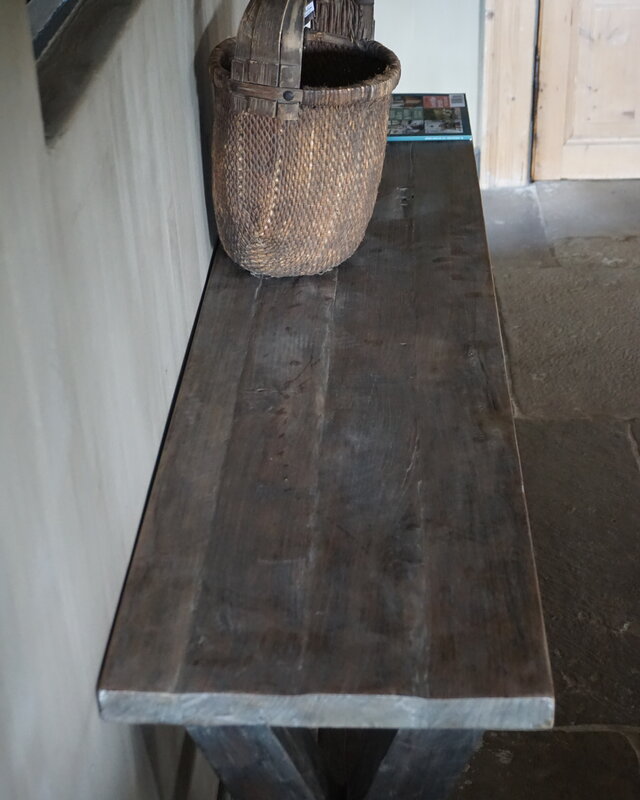 Rene Houtman Sidetable Oud Hout Cross Met Lade L160 cm