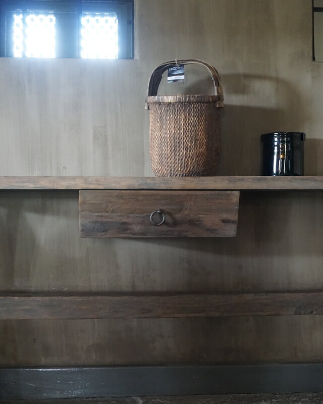 Rene Houtman Sidetable Oud Hout Cross Met Lade L160 cm