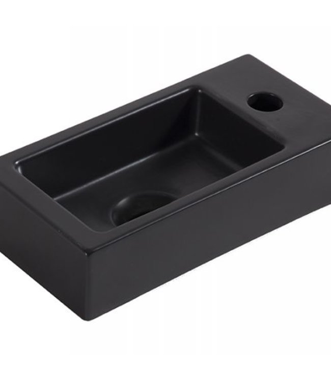 Wiesbaden Mini-Rhea Fontein Set - Rechts - Zwart/Goud - 36x18 cm