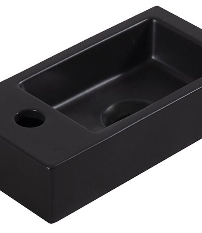 Wiesbaden Mini-Rhea Fontein Set - Links - L36 x B18 cm - Zwart/Goud