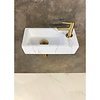 Mini-Rhea Fontein Set - Rechts - L36 x B18 cm - Wit/Goud