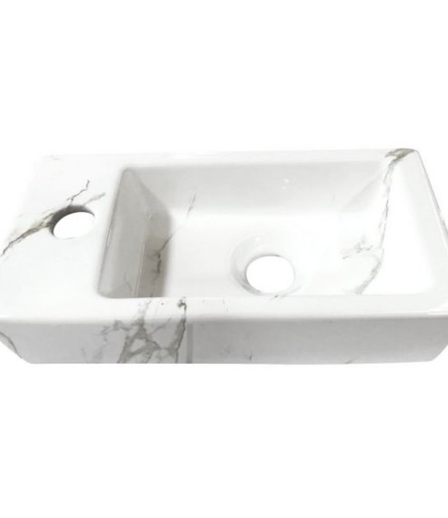 Wiesbaden Mini-Rhea Fontein Set Links- Wit/Goud - L36 x B18 cm