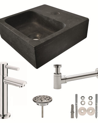 Wiesbaden Hardstenen Fontein - Vierkant - L30 x B30 x H10 cm