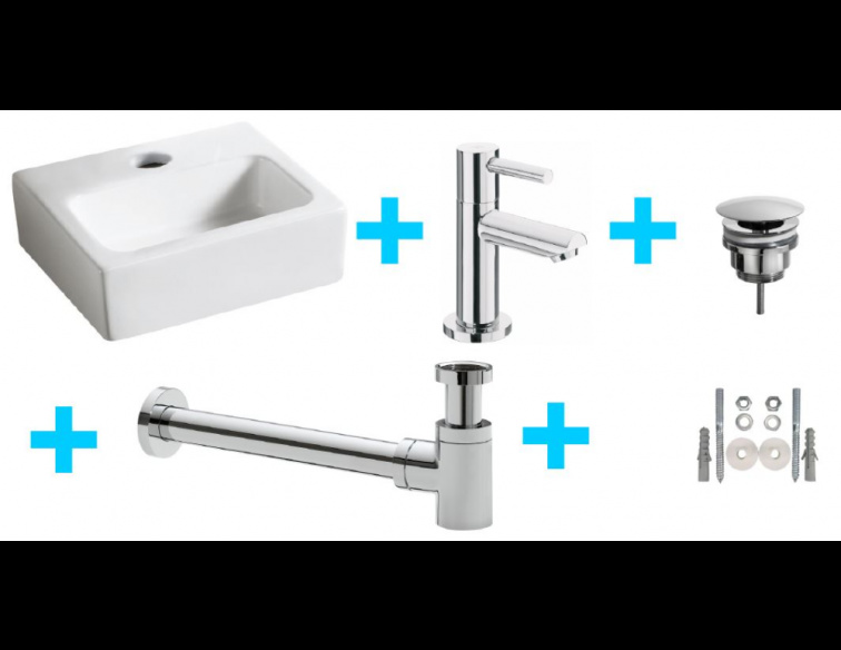 Wiesbaden Leto Fontein - Inclusief Amador Toiletkraam Chroom