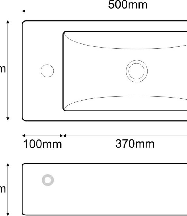 Wiesbaden Metis Fontein - Compleet Wit - L50 x B25 cm