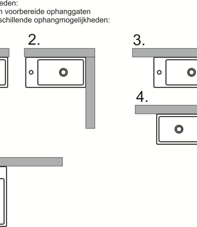 Wiesbaden Metis Fontein - Compleet Wit - L50 x B25 cm